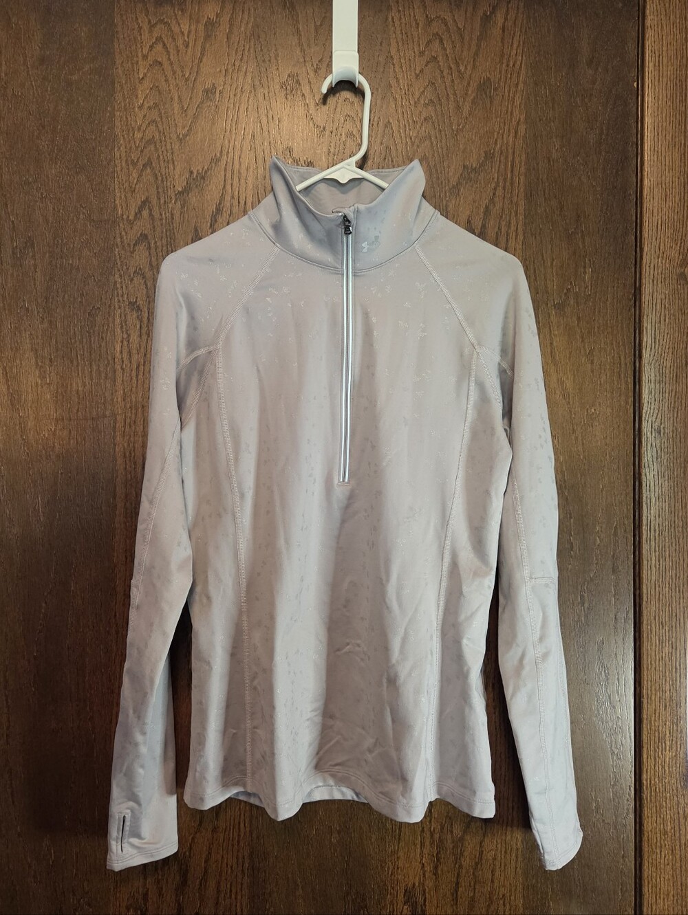 Under Armour Women's Light Gray Quarter-Zip Performance Pullover